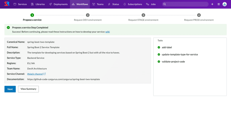 Showroom Workflows